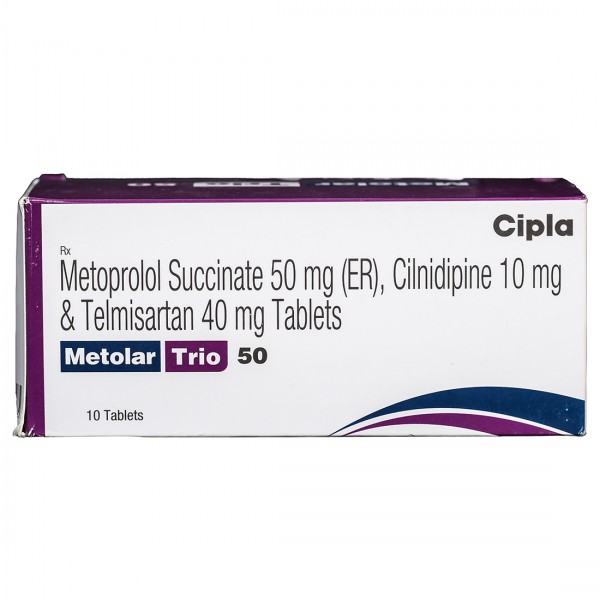 Metolar Trio 50 Tablet (10 Tab) Metolar Trio 50 Tablet (10 Tab)