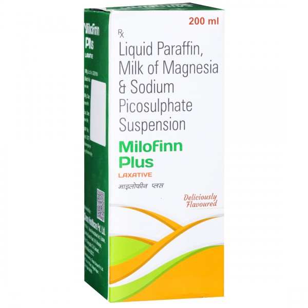 Milofinn Plus Deliciously Flavoured Laxative Suspension 200 ml