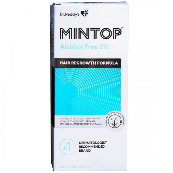 Mintop Alcohol Free 2% Hair Regrowth Formula Solution 60 ml Mintop Alcohol Free 2% Hair Regrowth Formula Solution 60 ml