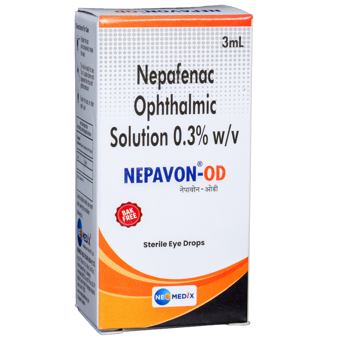 Nepavon OD Sterile Eye Drops 3 ml Nepavon OD Sterile Eye Drops 3 ml