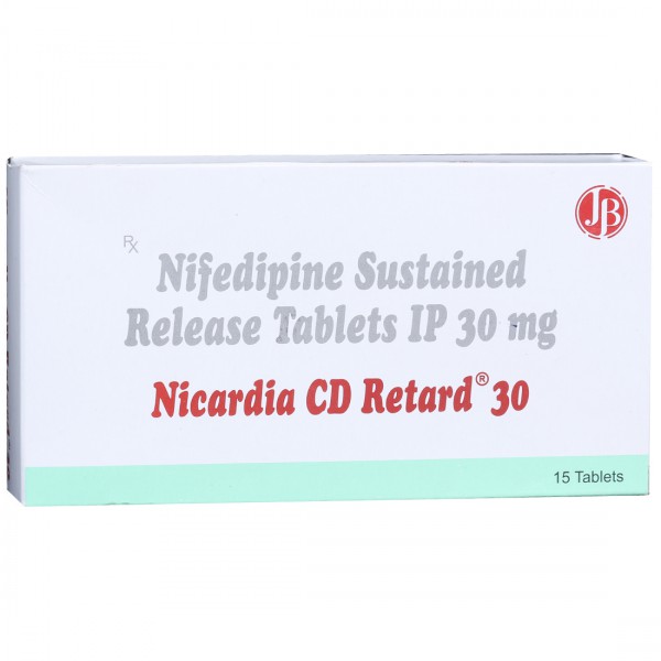 Nicardia CD Retard 30 mg Tablet (15 Tab)