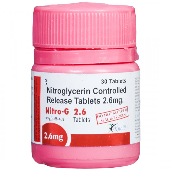 Nitro G 2.6 mg Tablet (30 Tab) Nitro G 2.6 mg Tablet (30 Tab)