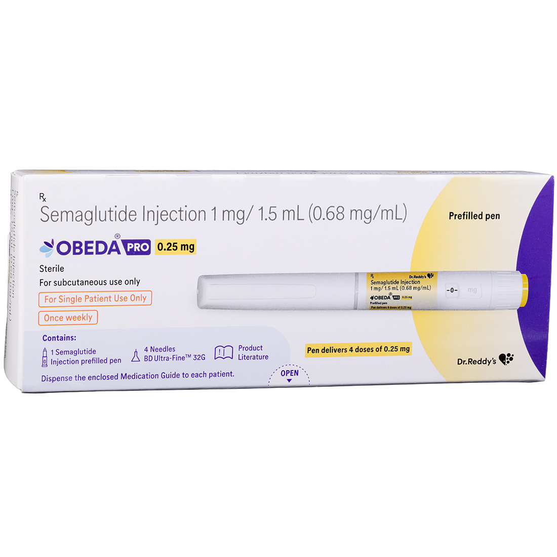 Obeda Pro 0.25 mg Injection 1.5 ml (Prefilled Pen)