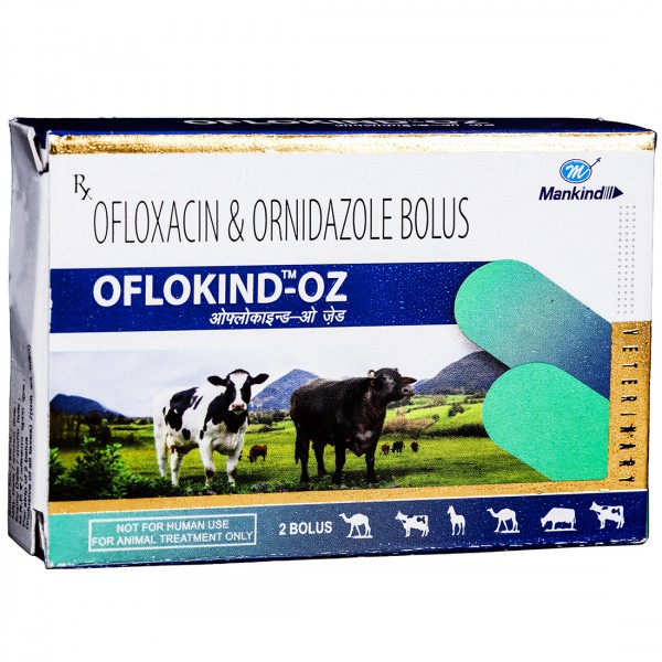 Oflokind OZ Veterinary Bolus (2 Bolus) Oflokind OZ Veterinary Bolus (2 Bolus)