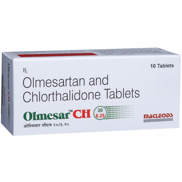Olmesar CH 20/6.25 Tablet (10 Tab)