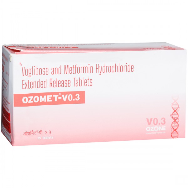 Ozomet V 0.3/500 mg Tablet (15 Tab) Ozomet V 0.3/500 mg Tablet (15 Tab)