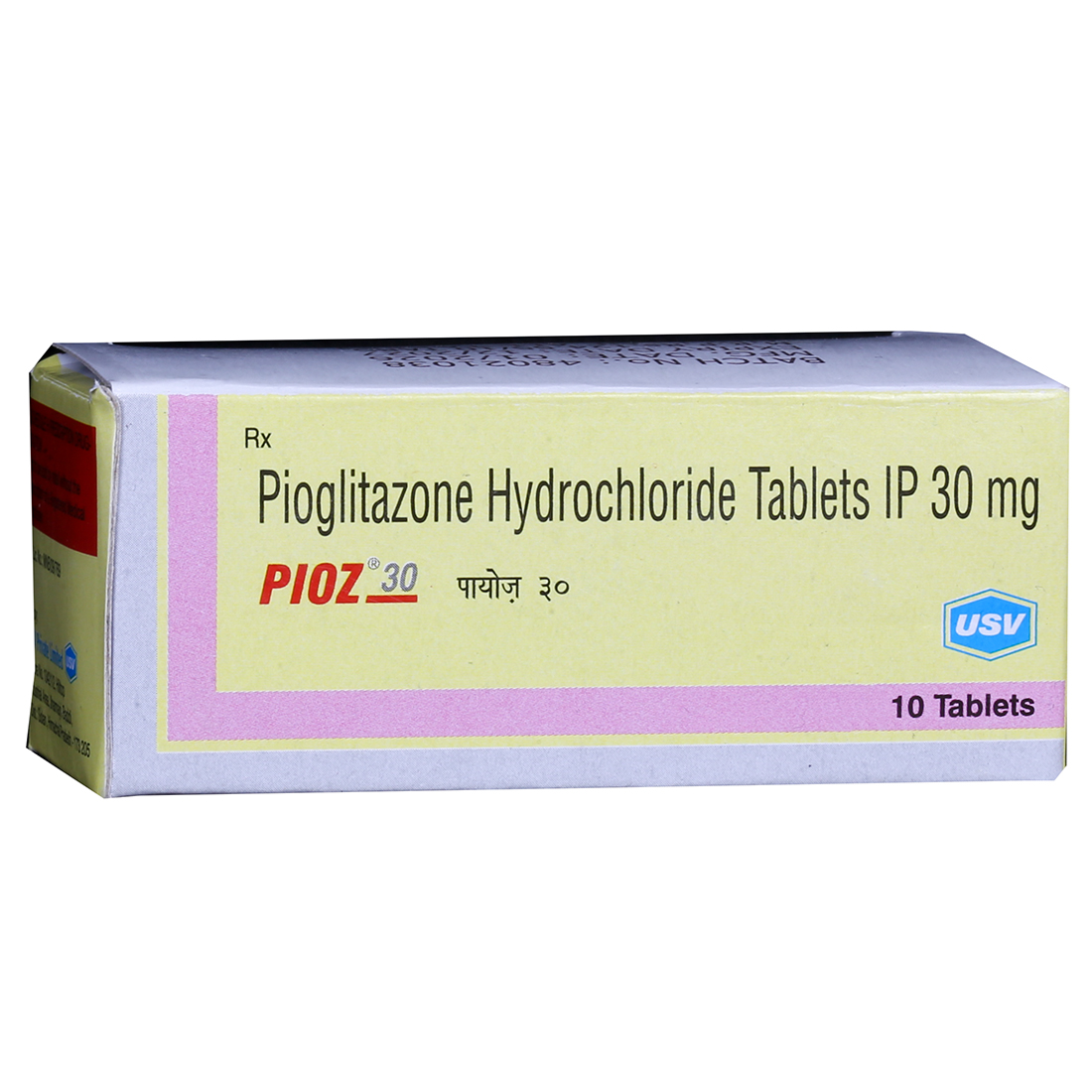 Pioz 30 mg Tablet (10 Tab) Pioz 30 mg Tablet (10 Tab)