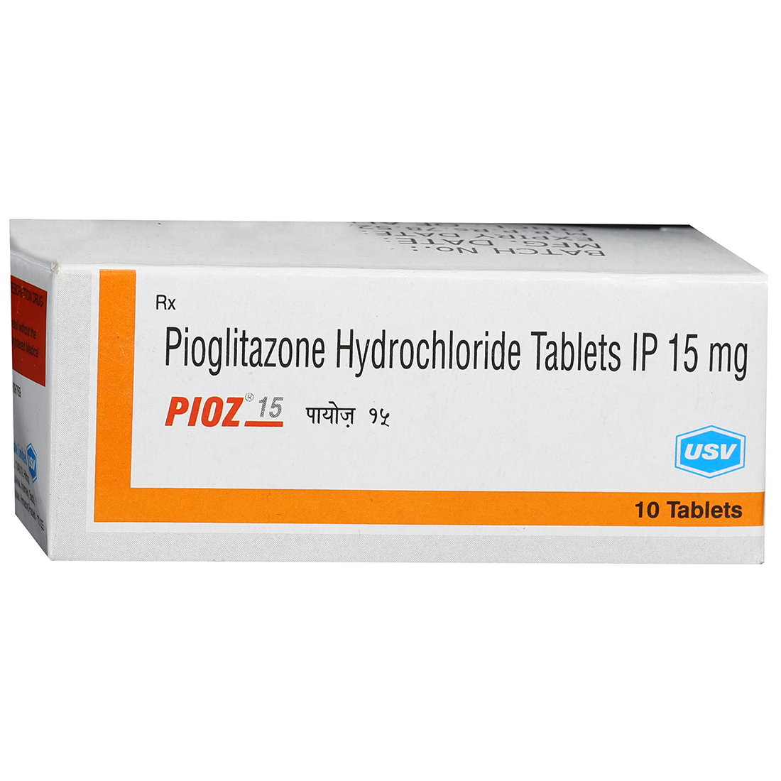 Pioz 15 mg Tablet (10 Tab) Pioz 15 mg Tablet (10 Tab)