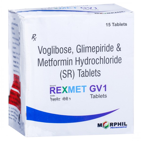 Rexmet GV 1 Tablet (15 Tab)