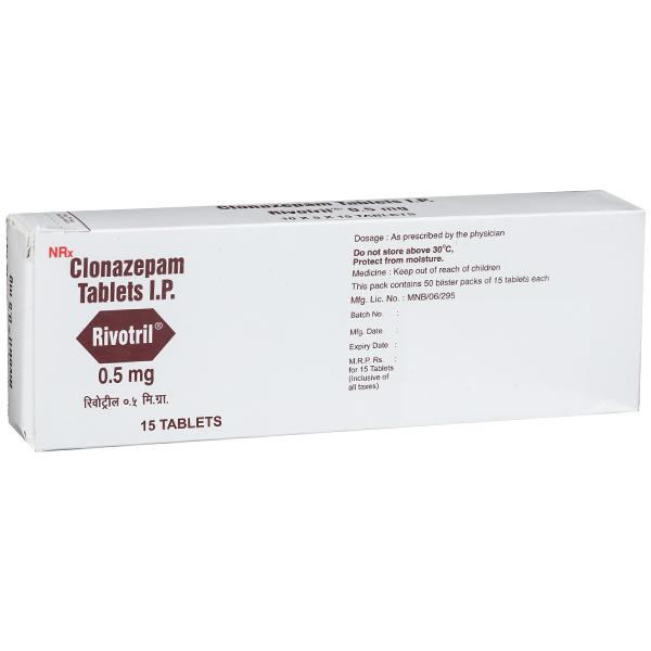Rivotril 0.5 mg Tablet (15 Tab)