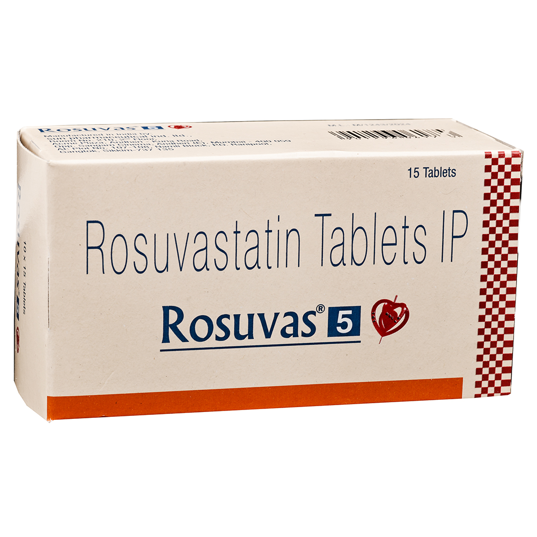 Rosuvas 5 mg Tablet (15 Tab) Rosuvas 5 mg Tablet (15 Tab)