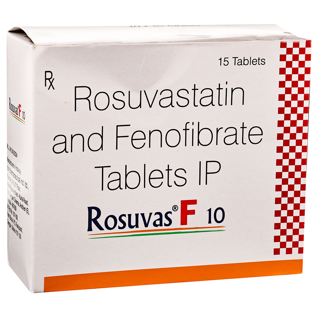 Rosuvas F 10 mg Tablet (15 Tab) Rosuvas F 10 mg Tablet (15 Tab)