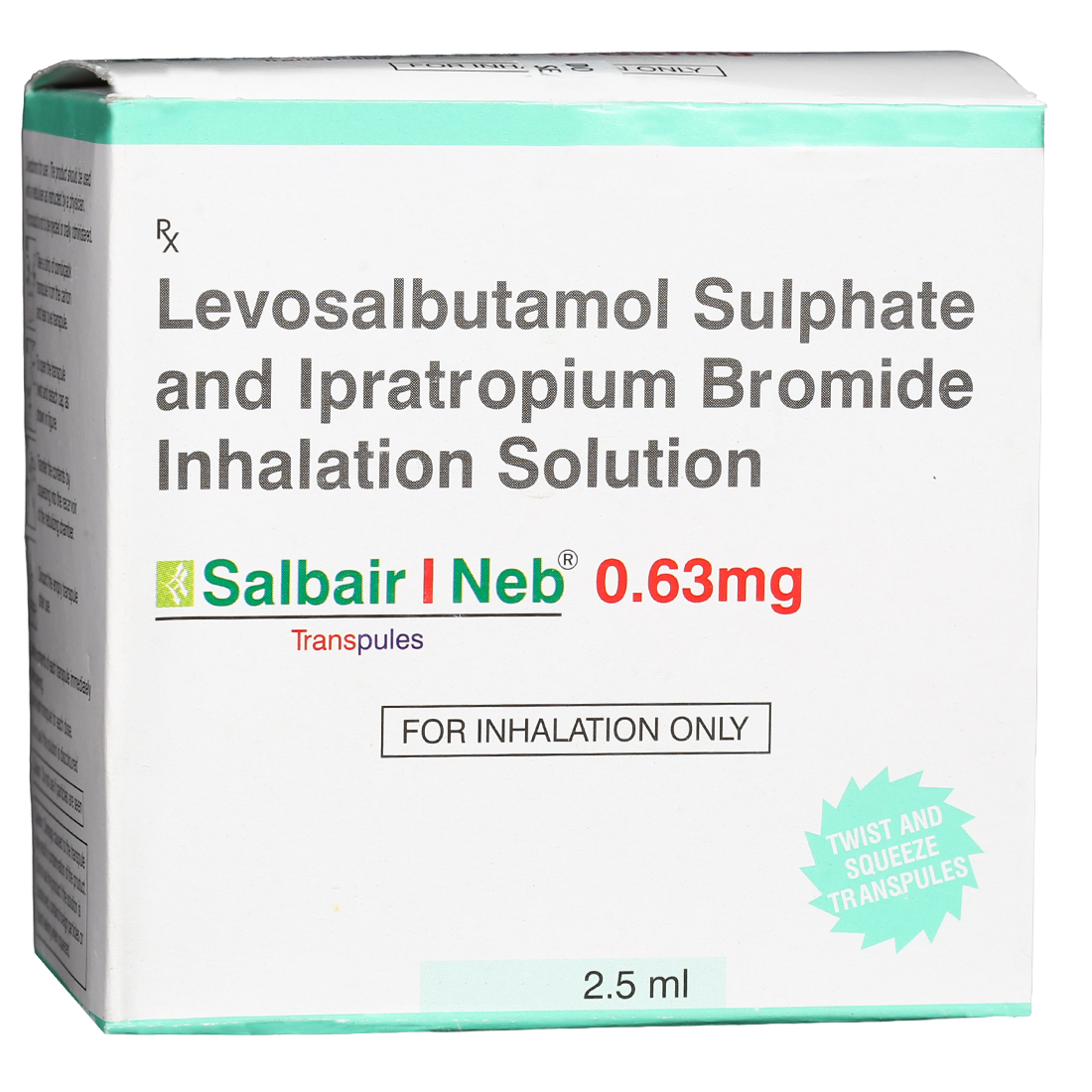Salbair I Neb 0.63 mg Transpules 2.5 ml Salbair I Neb 0.63 mg Transpules 2.5 ml