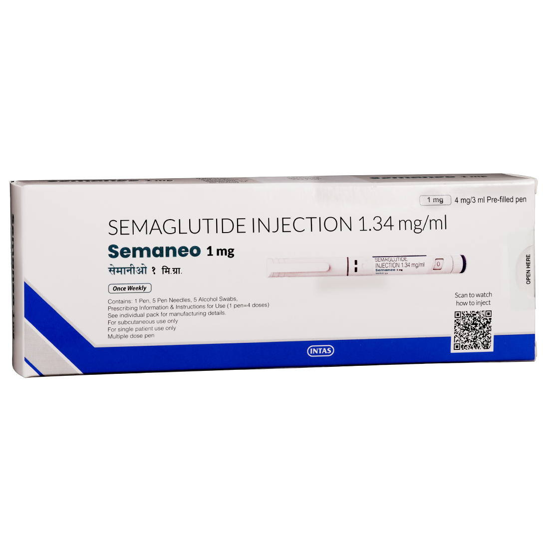 Semaneo 1 mg Injection 3 ml (Prefilled Pen) Semaneo 1 mg Injection 3 ml (Prefilled Pen)