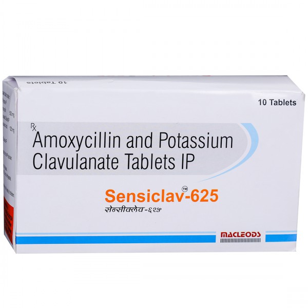 Sensiclav 625 mg Tablet (10 Tab)