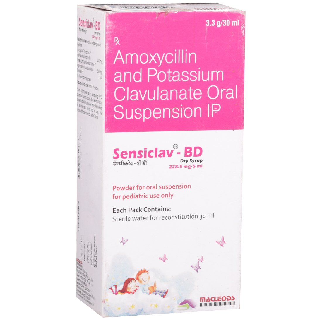 Sensiclav BD 228.5 mg Syrup 30 ml Sensiclav BD 228.5 mg Syrup 30 ml