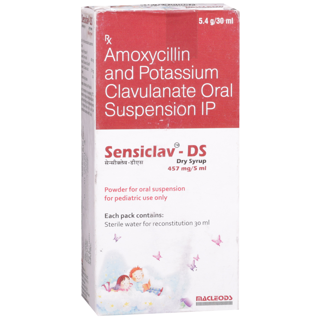 Sensiclav DS 457 mg/5 ml Dry Syrup 30 ml Sensiclav DS 457 mg/5 ml Dry Syrup 30 ml
