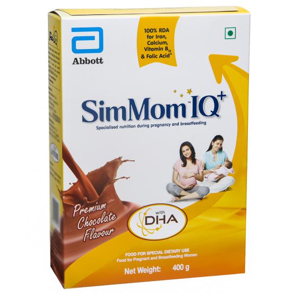 Buy Sim Mom IQ+ Premium Chocolate Powder Refill 400 g Online at the ...