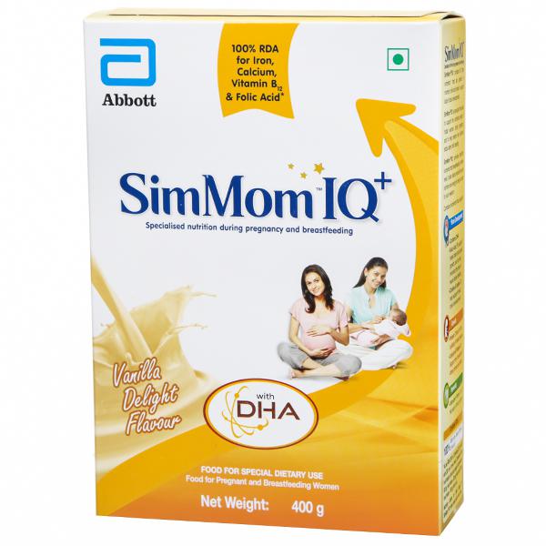 Buy Sim Mom IQ+ Vanilla Delight Refill Powder 400 g Online at the Best ...