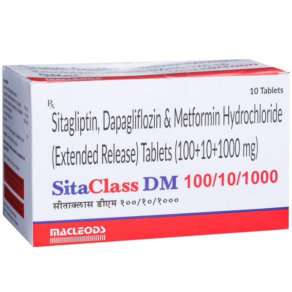 Sitaclass DM 100/10/1000 Tablet (10 Tab)