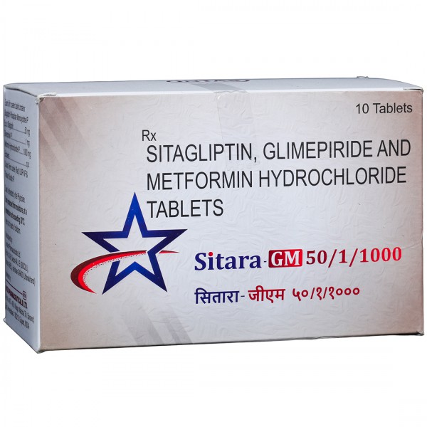 Sitara GM 50/1/1000 Tablet (10 Tab) Sitara GM 50/1/1000 Tablet (10 Tab)