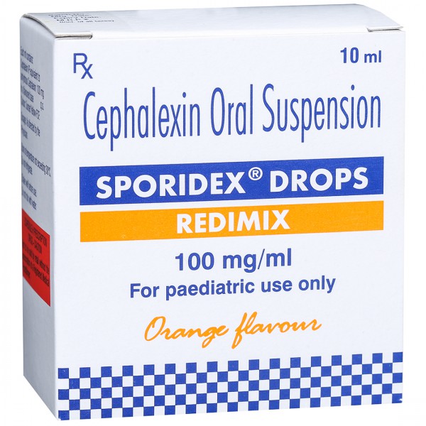Sporidex Redimix 100 mg/ml Orange Flavour Drops 10 ml