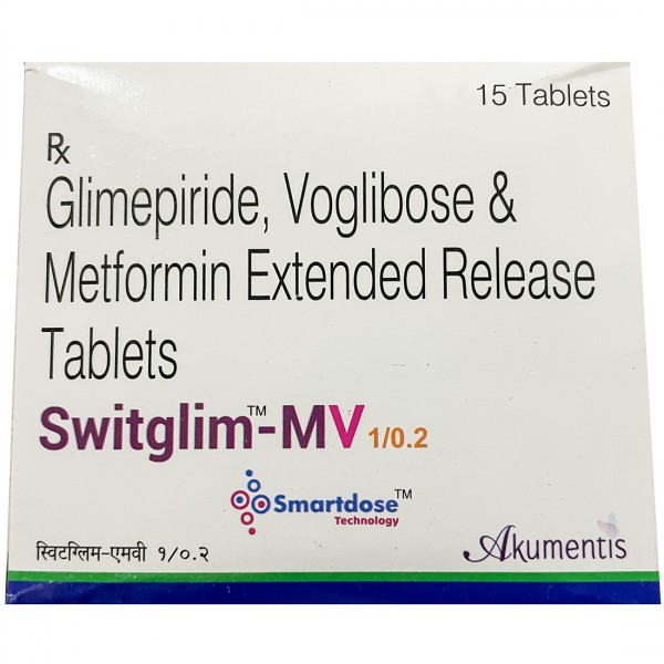 Switglim MV 1/0.2 Tablet (15 Tab) Switglim MV 1/0.2 Tablet (15 Tab)