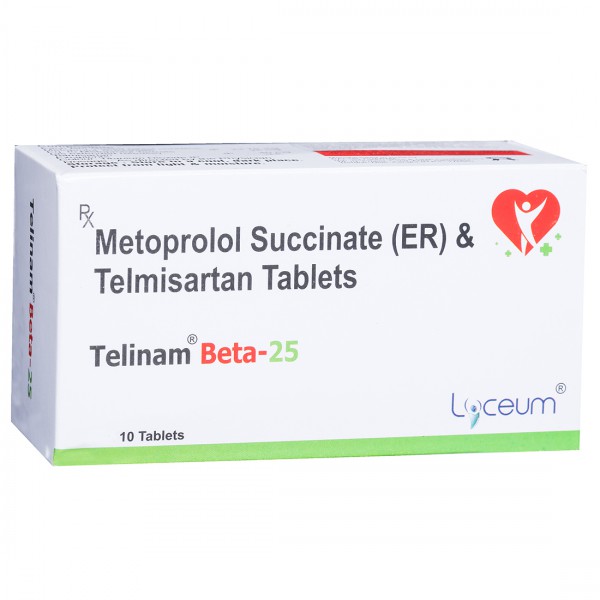 Telinam Beta 25 Tablet (10 Tab)