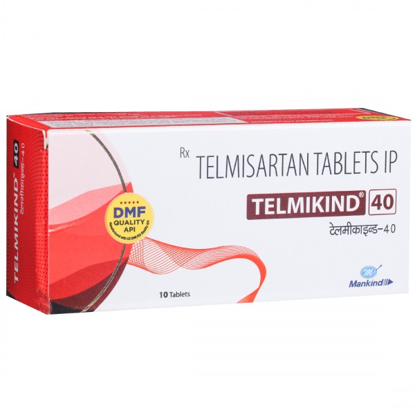 Telmikind 40 mg Tablet (10 Tab)