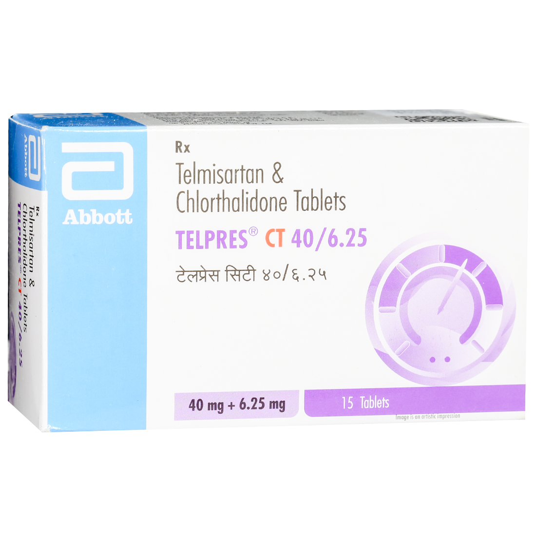 Telpres CT 40/6.25 mg Tablet (15 Tab) Telpres CT 40/6.25 mg Tablet (15 Tab)