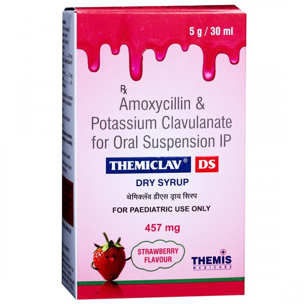 Themiclav DS Strawberry Flavour Dry Syrup 5 g/30 ml Themiclav DS Strawberry Flavour Dry Syrup 5 g/30 ml