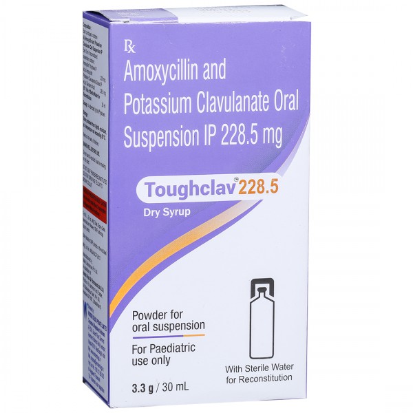 Toughclav 228.5 Dry Syrup 3.3 g/30 ml Toughclav 228.5 Dry Syrup 3.3 g/30 ml