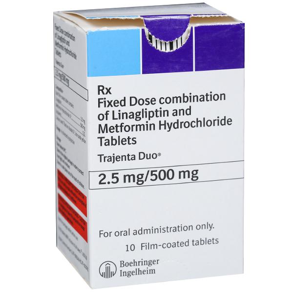 Trajenta Duo 2.5 mg/500 mg Tablet (10 Tab)