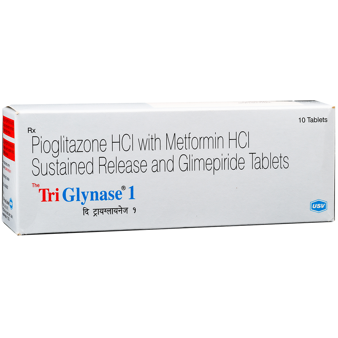 Tri Glynase 1 mg Tablet (10 Tab)