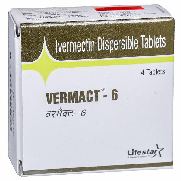 Vermact 6 mg Tablet (4 Tab)
