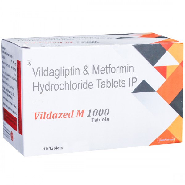 Vildazed M 1000 mg Tablet (10 Tab)