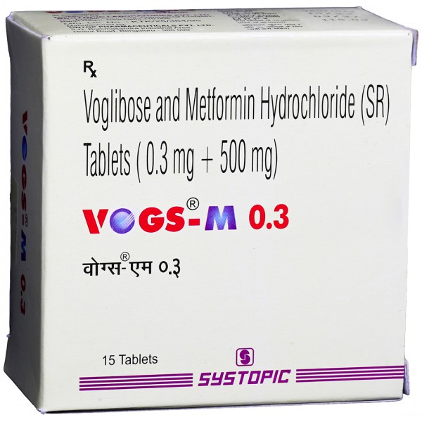 Vogs M 0.3 Tablet (15 Tab) Vogs M 0.3 Tablet (15 Tab)