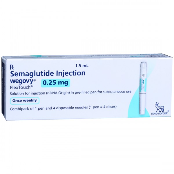 Wegovy 0.25 mg FlexTouch Injection 1.5 ml (Pen) Wegovy 0.25 mg FlexTouch Injection 1.5 ml (Pen)