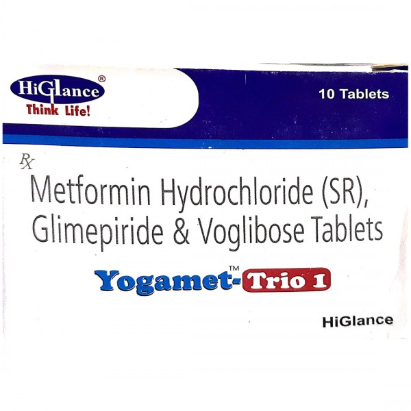 Yogamet Trio 1 Tablet (10 Tab) Yogamet Trio 1 Tablet (10 Tab)