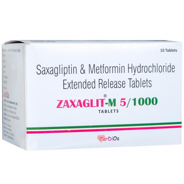 Zaxaglit M 5/1000 Tablet (10 Tab)
