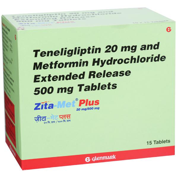 Zita Met Plus 20 mg/500 mg Tablet (10 Tab)