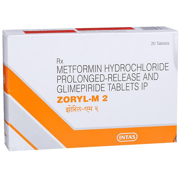 Zoryl M 2 mg Tablet (20 Tab)