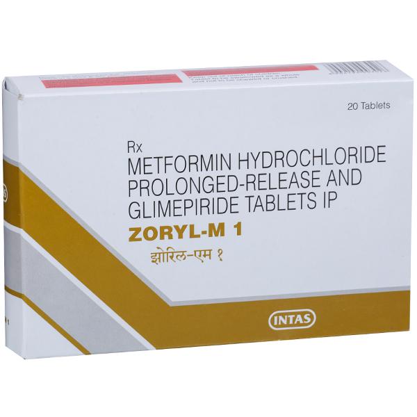 Zoryl M 1 mg Tablet (20 Tab)
