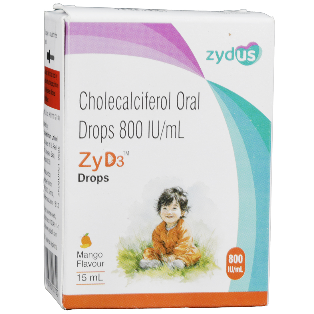 ZyD3 800 IU/ml Mango Flavour Drops 15 ml