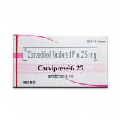 Carvipress 6.25 mg Tablet (10 Tab)