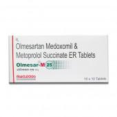 Olmesar M 25 mg Tablet (10 Tab)