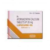 Lipicure 20 mg Tablet (15 Tab)