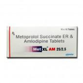 Met XL AM 25/2.5 mg Tablet (10 Tab)