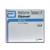 Obimet 500 mg Tablet (15 Tab)