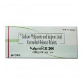 Valprid CR 200 mg Tablet (10 Tab)